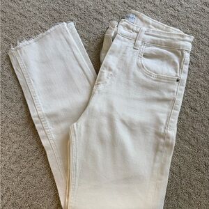Zara Women's Off-White Ankle Jeans